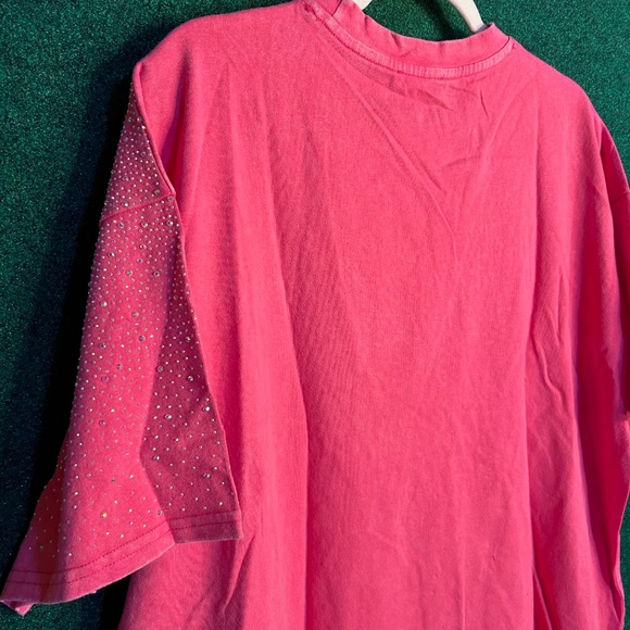 🌟SALE 100 NWT J. NNA Hot Pink Bejeweled Top - Picture 8 of 10